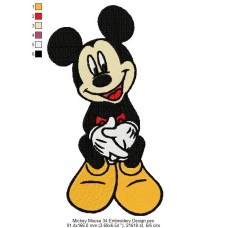 Mickey Mouse 34 Embroidery Design